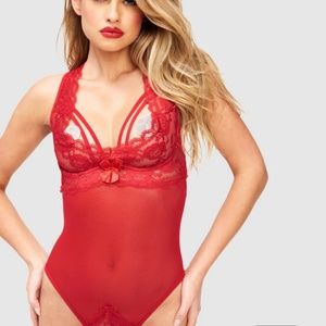 Fredrick’s of Hollywood Red Arabella Teddy S